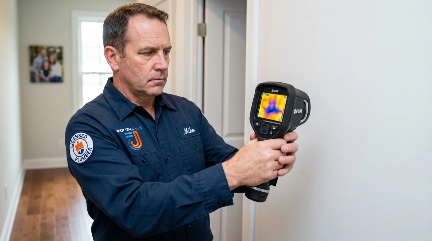 Thermal imaging leak detection by Johns Plumbing LLC in Kirksville